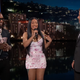 Offset, Cardi B, and Jimmy Kimmel on the set of “Jimmy Kimmel Live!”